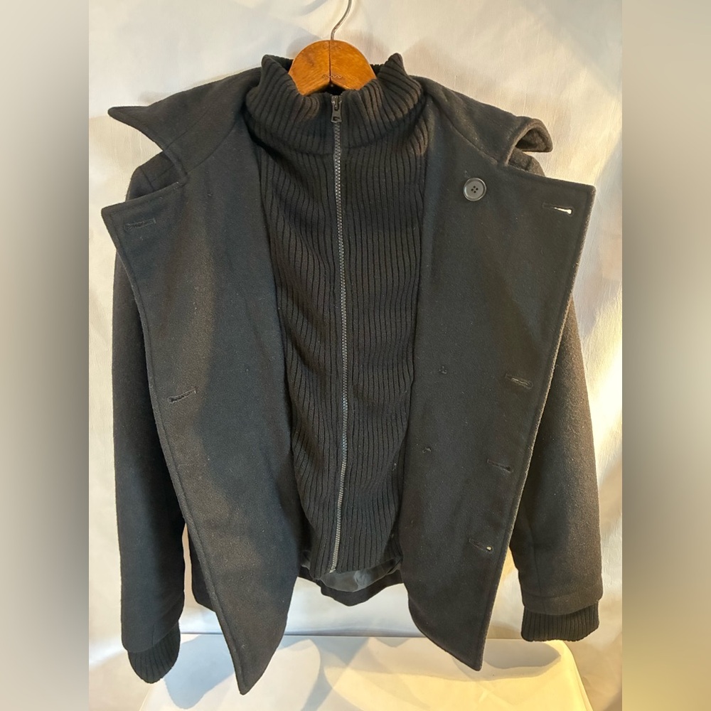 Epic Threads wool blend black dress & sporty winter coat for Boys size M 10-12 - Picture 3 of 16